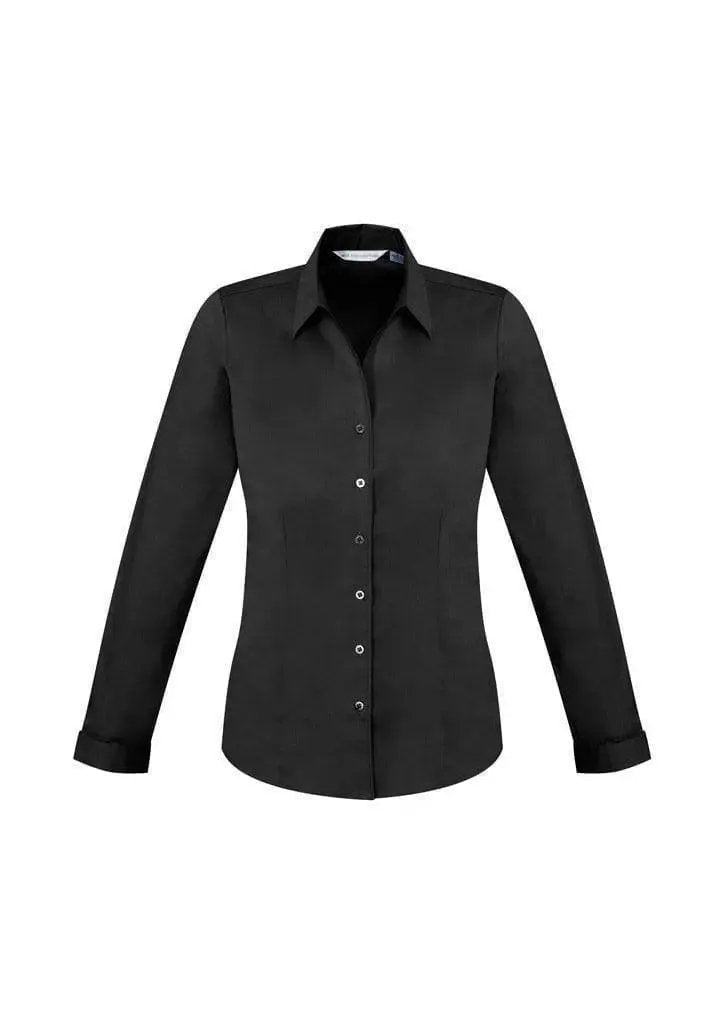 Biz Collection Corporate Wear Black / 6 Biz Collection Women’s Monaco Long Sleeve Shirt S770ll